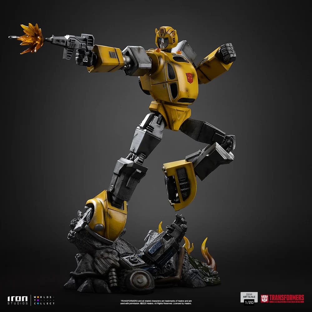 Transformers Bumblebee Roll Out with new 1/20 Iron Studio Statue