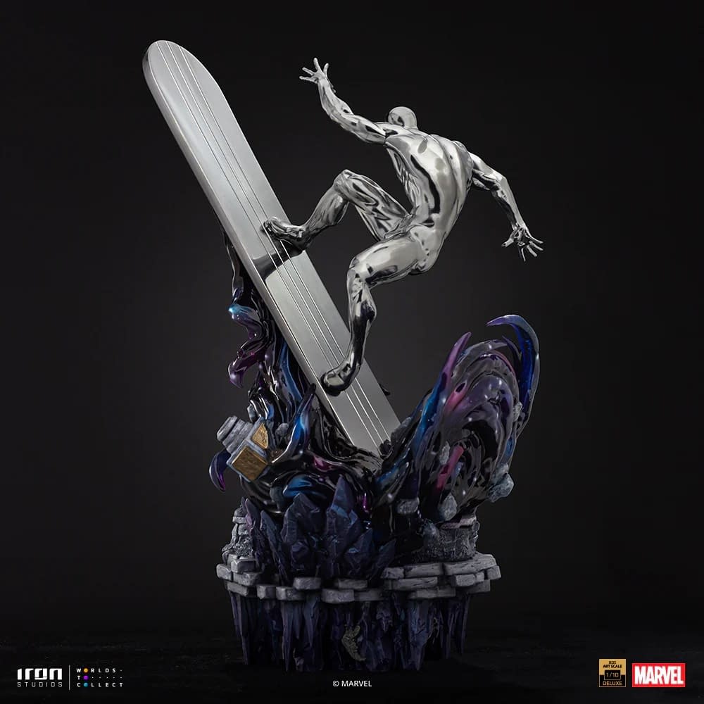 The Silver Surfer Takes Flight with New Iron Studios Marvel Statue