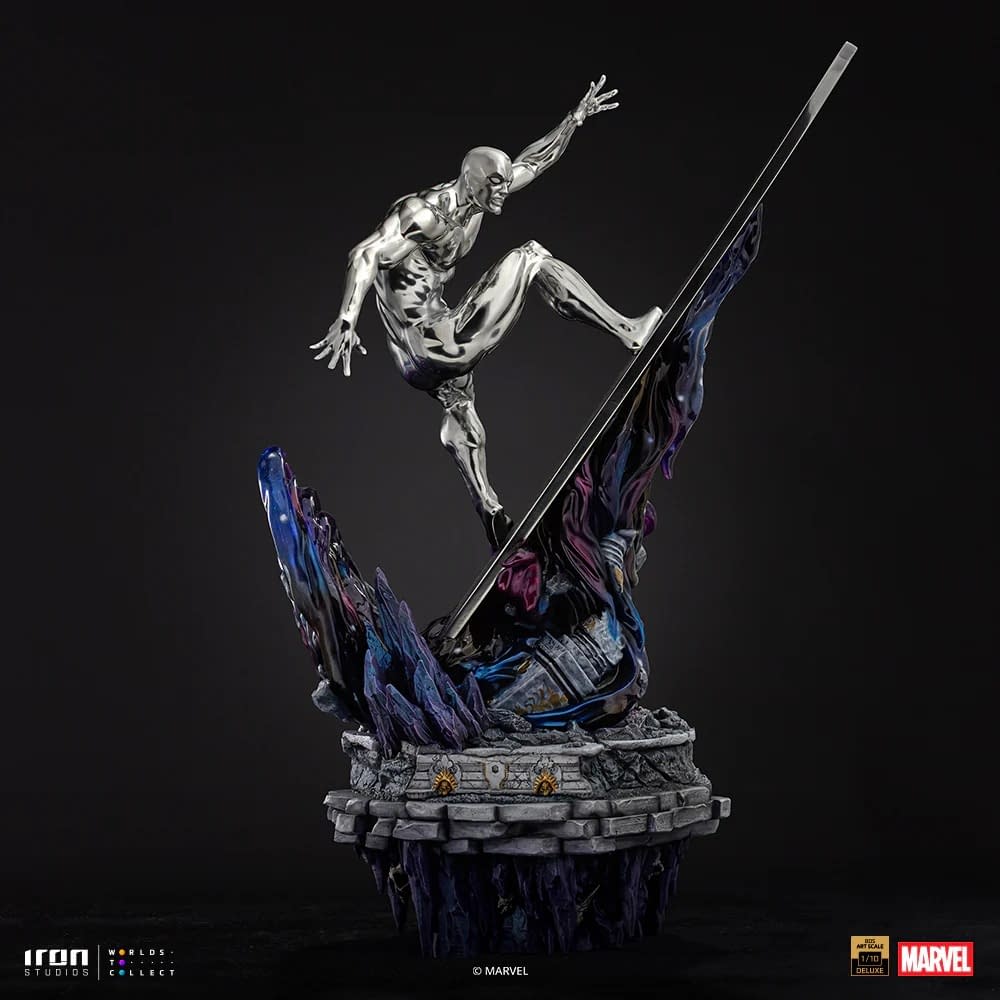The Silver Surfer Takes Flight with New Iron Studios Marvel Statue