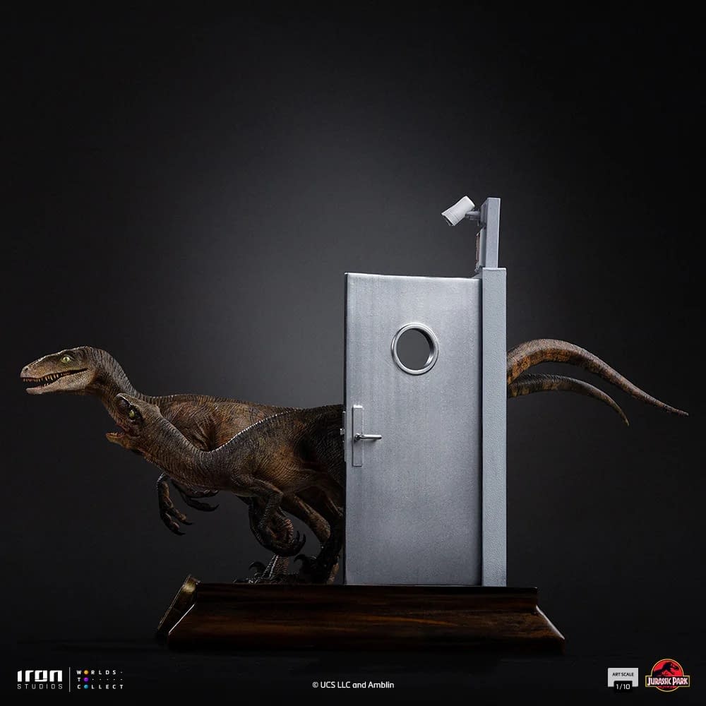 Survive the Kitchen of Jurassic Park with New Velociraptor Statue