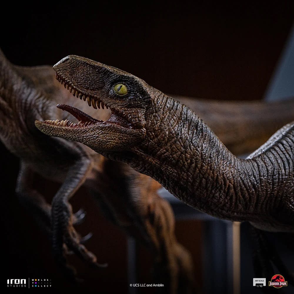 Survive the Kitchen of Jurassic Park with New Velociraptor Statue