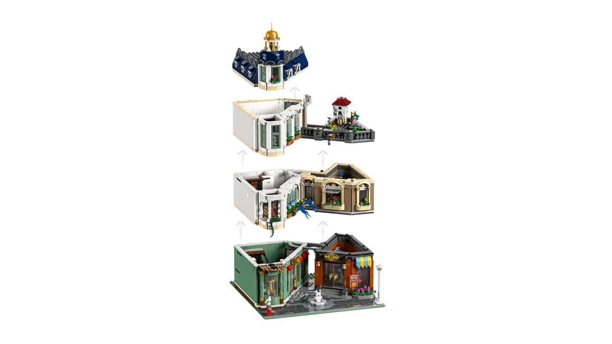 LEGO Icons Reveals Modular Buildings Collection Shopping Street Set