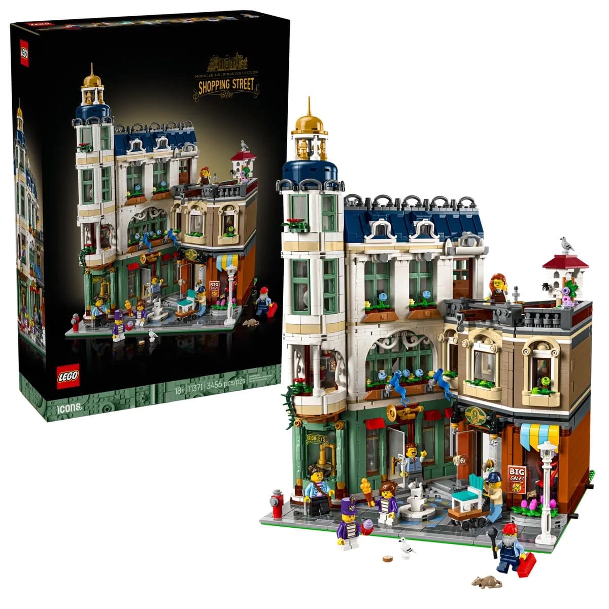 LEGO Icons Reveals Modular Buildings Collection Shopping Street Set