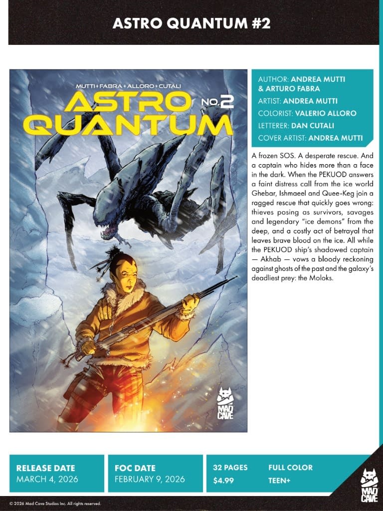 Mad Cave Studios March 2026 Full Solicits And Solicitations