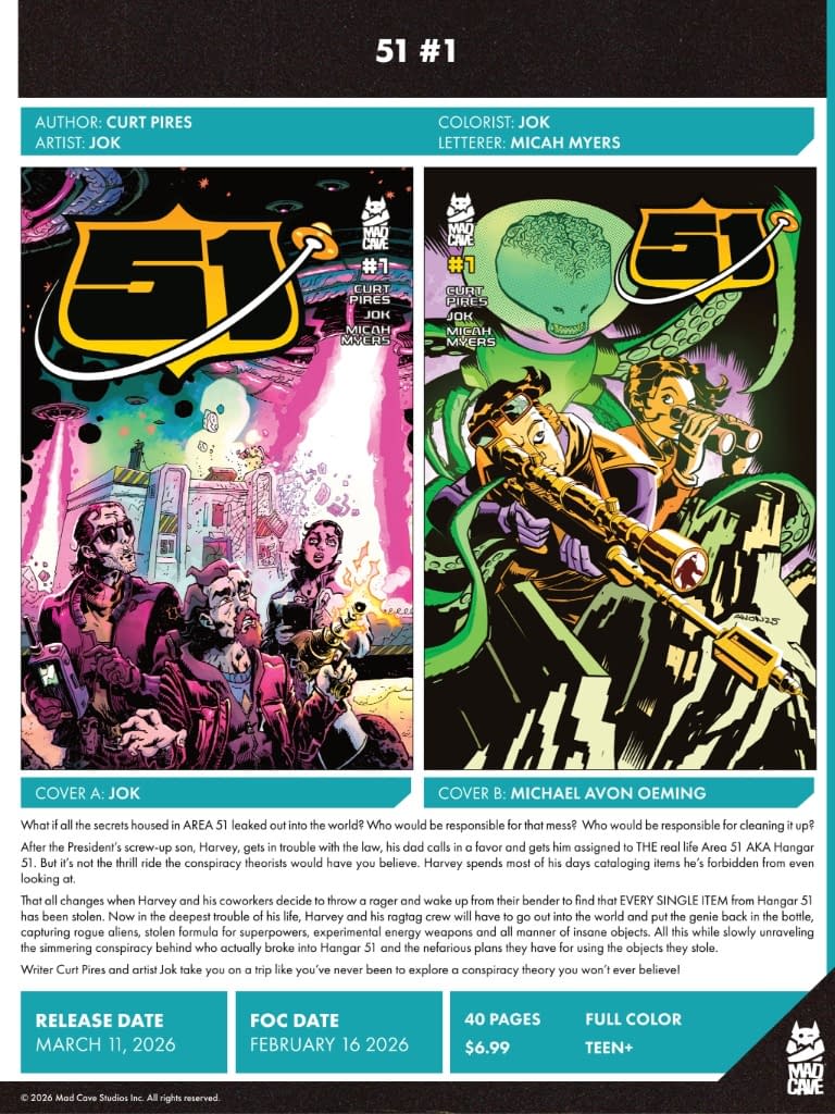 Mad Cave Studios March 2026 Full Solicits And Solicitations