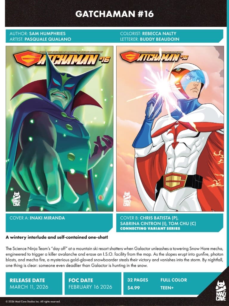 Mad Cave Studios March 2026 Full Solicits And Solicitations