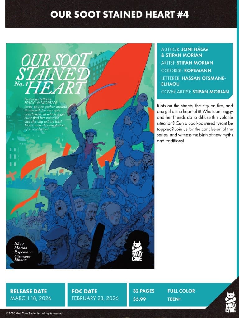 Mad Cave Studios March 2026 Full Solicits And Solicitations