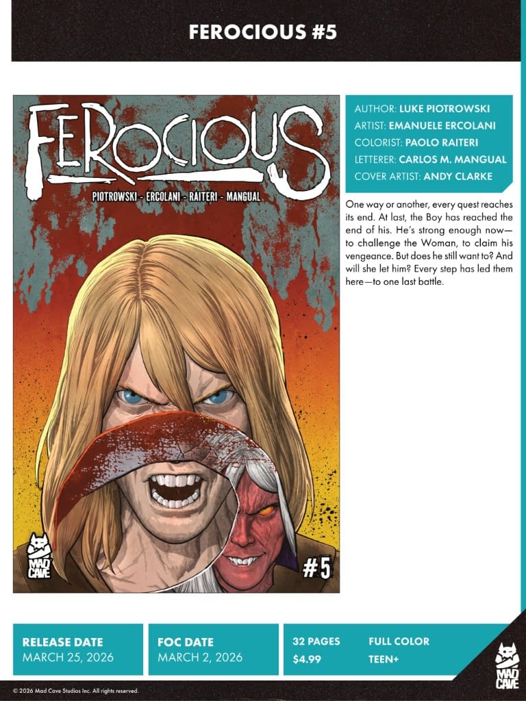 Mad Cave Studios March 2026 Full Solicits And Solicitations