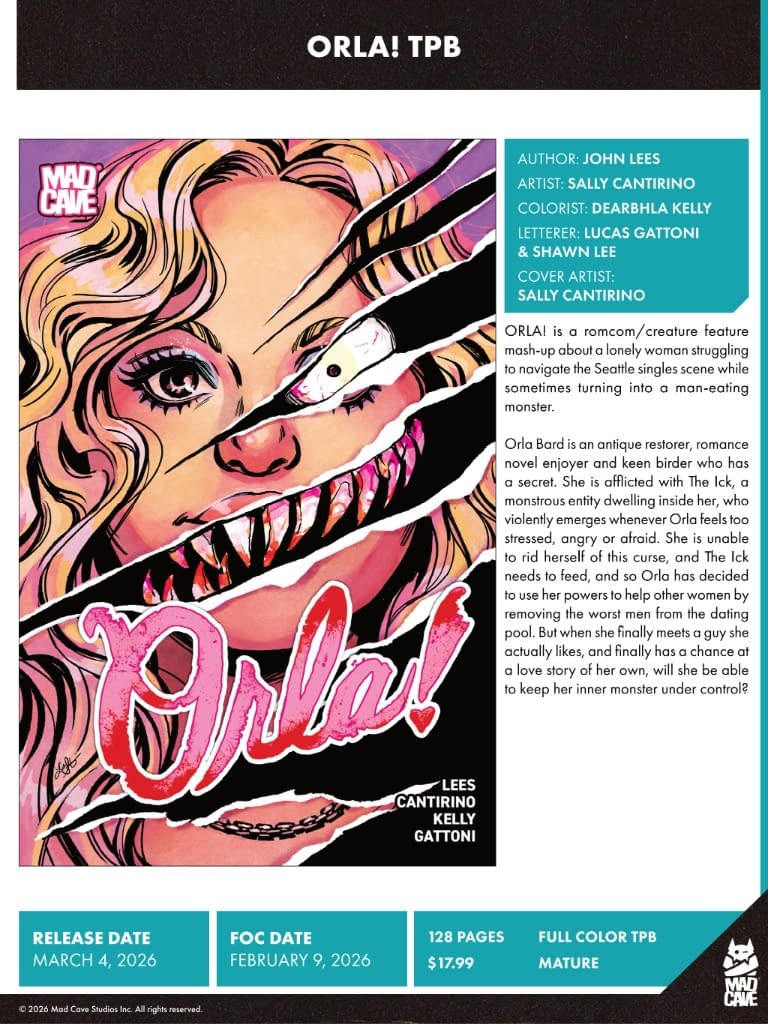 Mad Cave Studios March 2026 Full Solicits And Solicitations