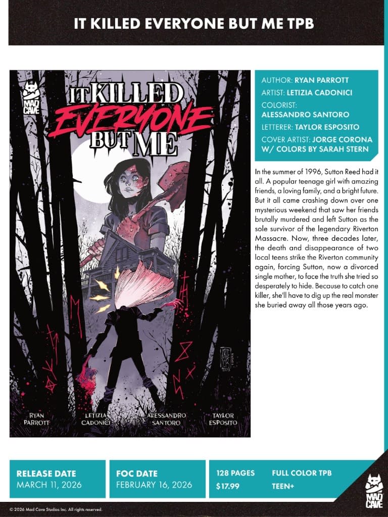 Mad Cave Studios March 2026 Full Solicits And Solicitations