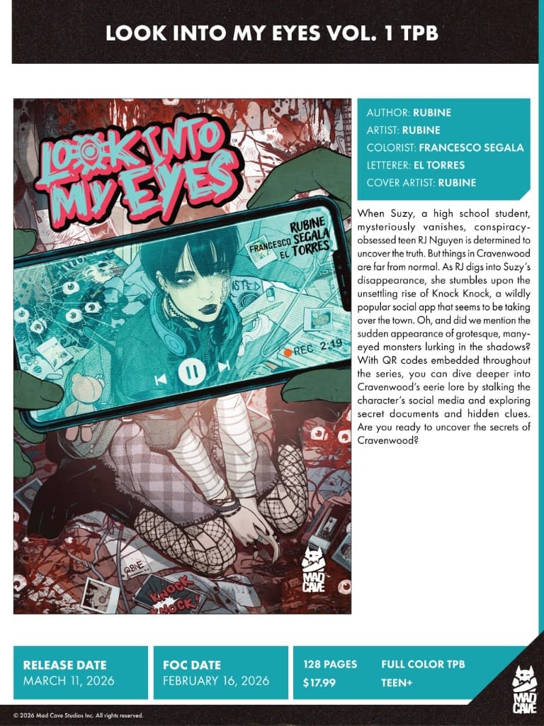 Mad Cave Studios March 2026 Full Solicits And Solicitations