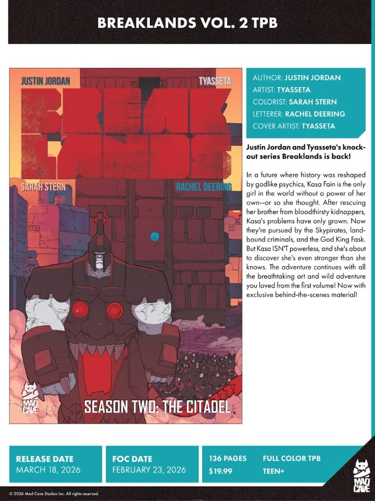 Mad Cave Studios March 2026 Full Solicits And Solicitations