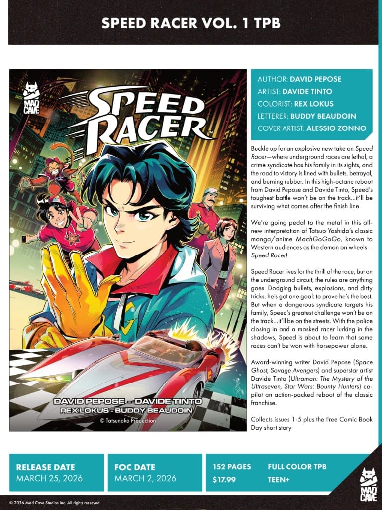 Mad Cave Studios March 2026 Full Solicits And Solicitations