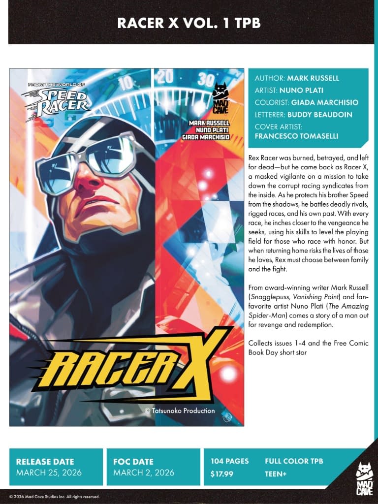 Mad Cave Studios March 2026 Full Solicits And Solicitations