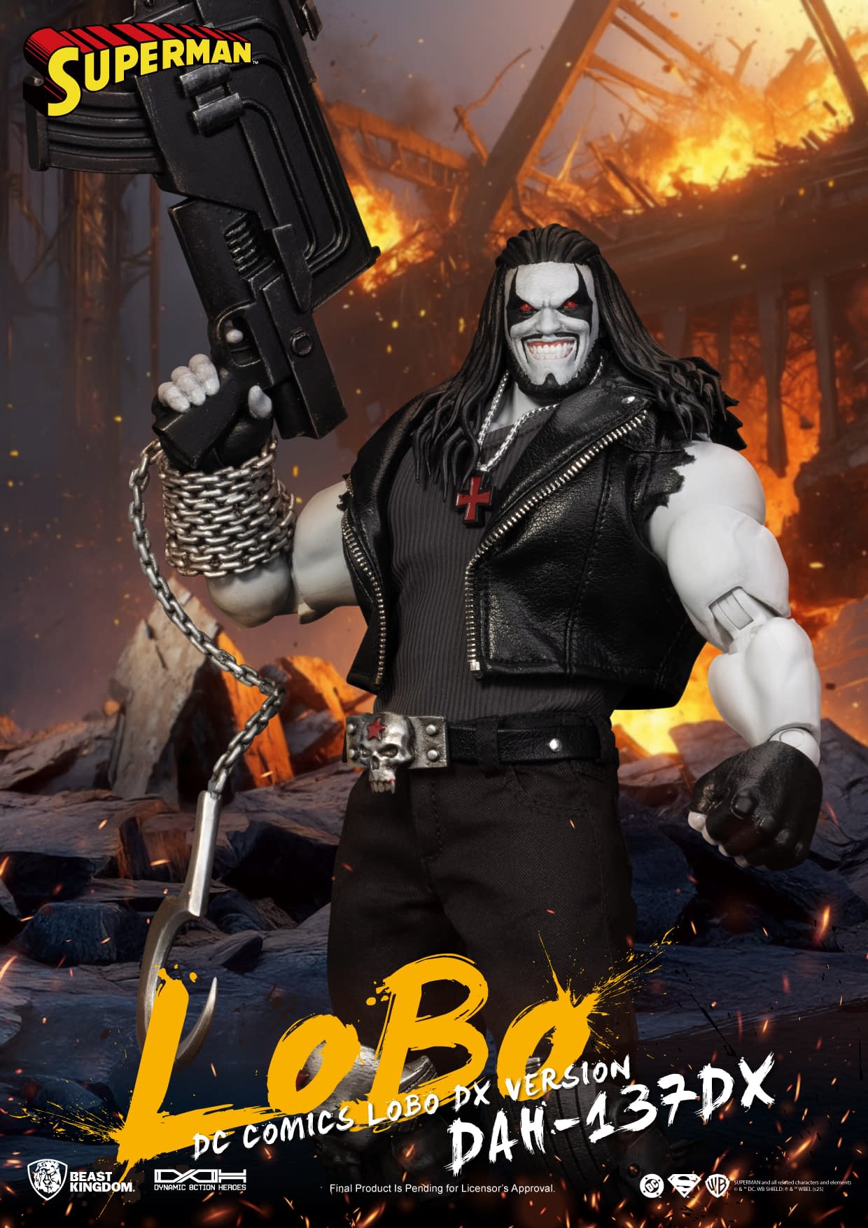 The Main Man Arrives from Beast Kingdom with Deluxe DC Comics Lobo