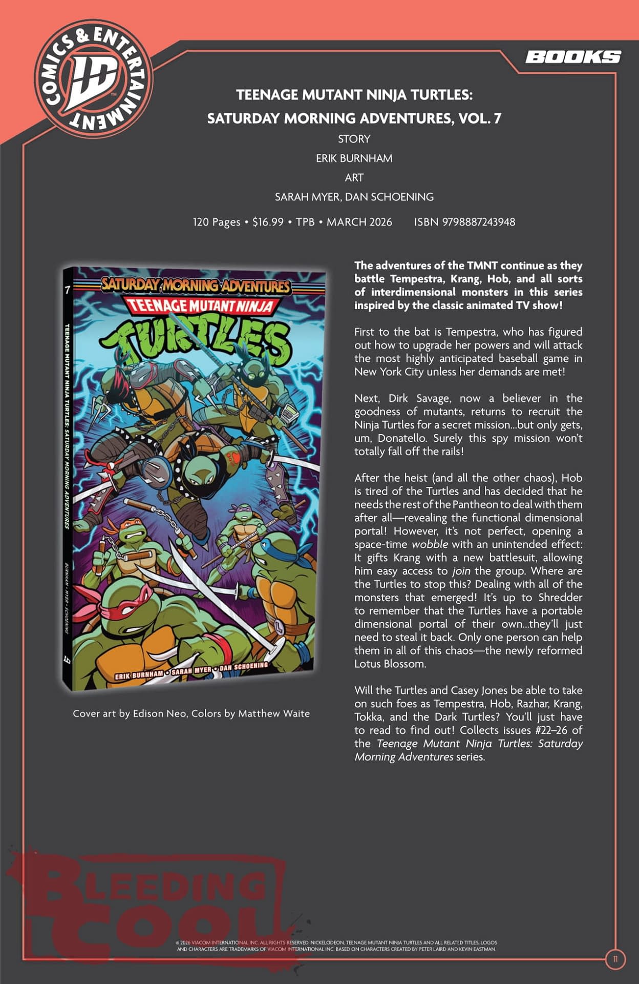 IDW March 2026 Full Solicits