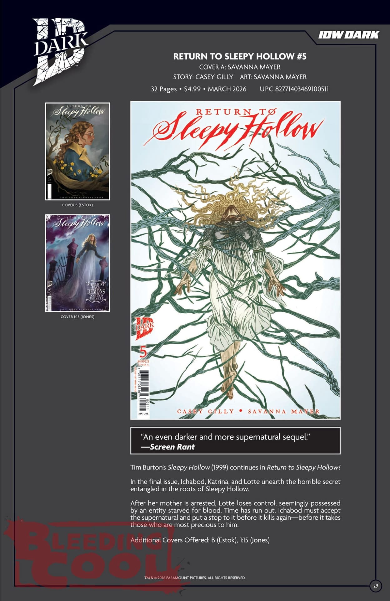 IDW March 2026 Full Solicits