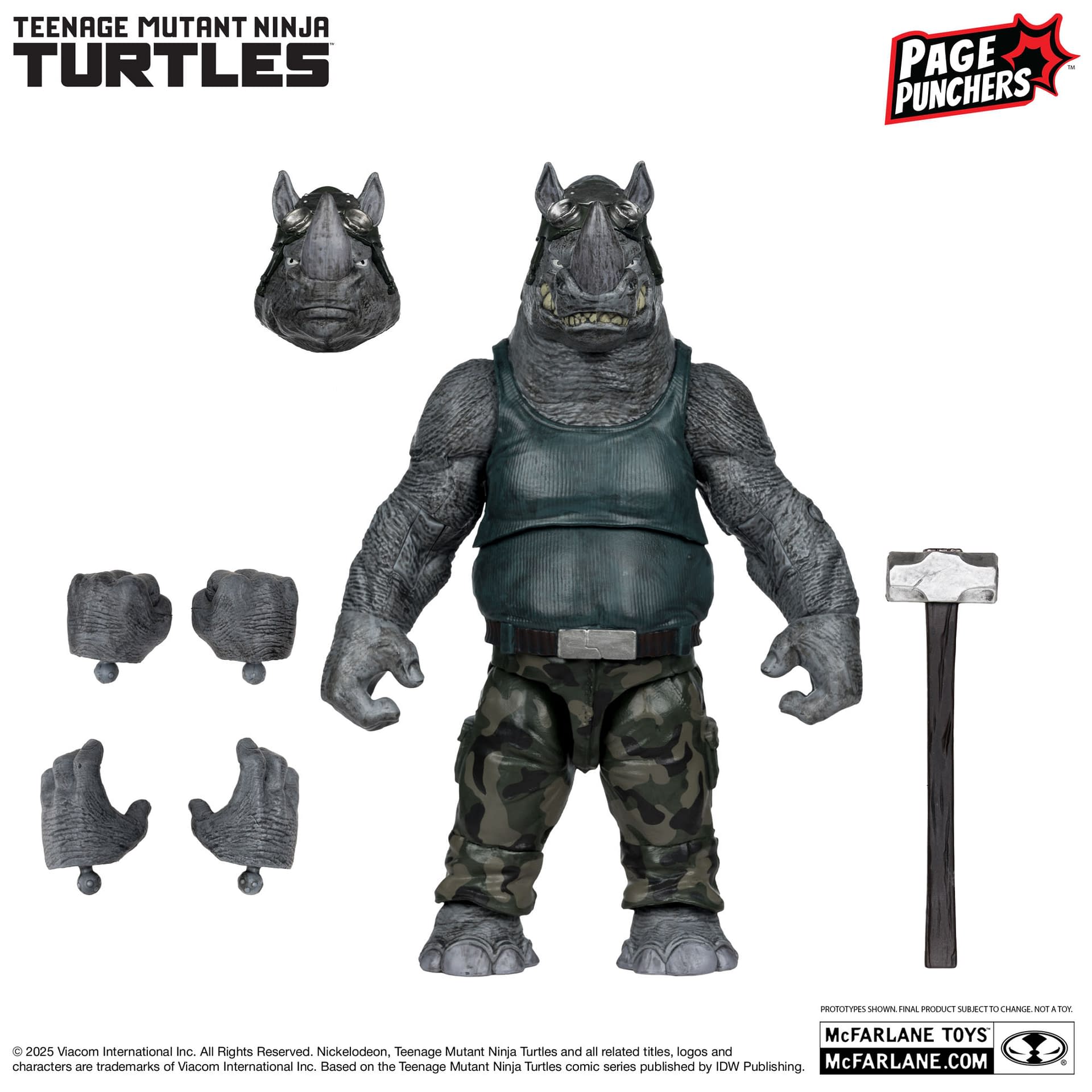 Teenage Mutant Ninja Turtles Rocksteady Coming Soon from McFarlane