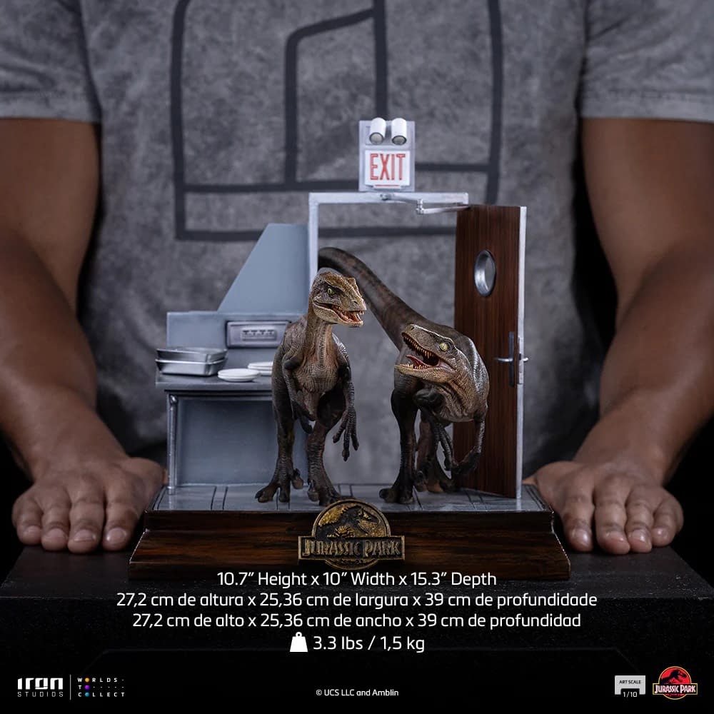 Survive the Kitchen of Jurassic Park with New Velociraptor Statue