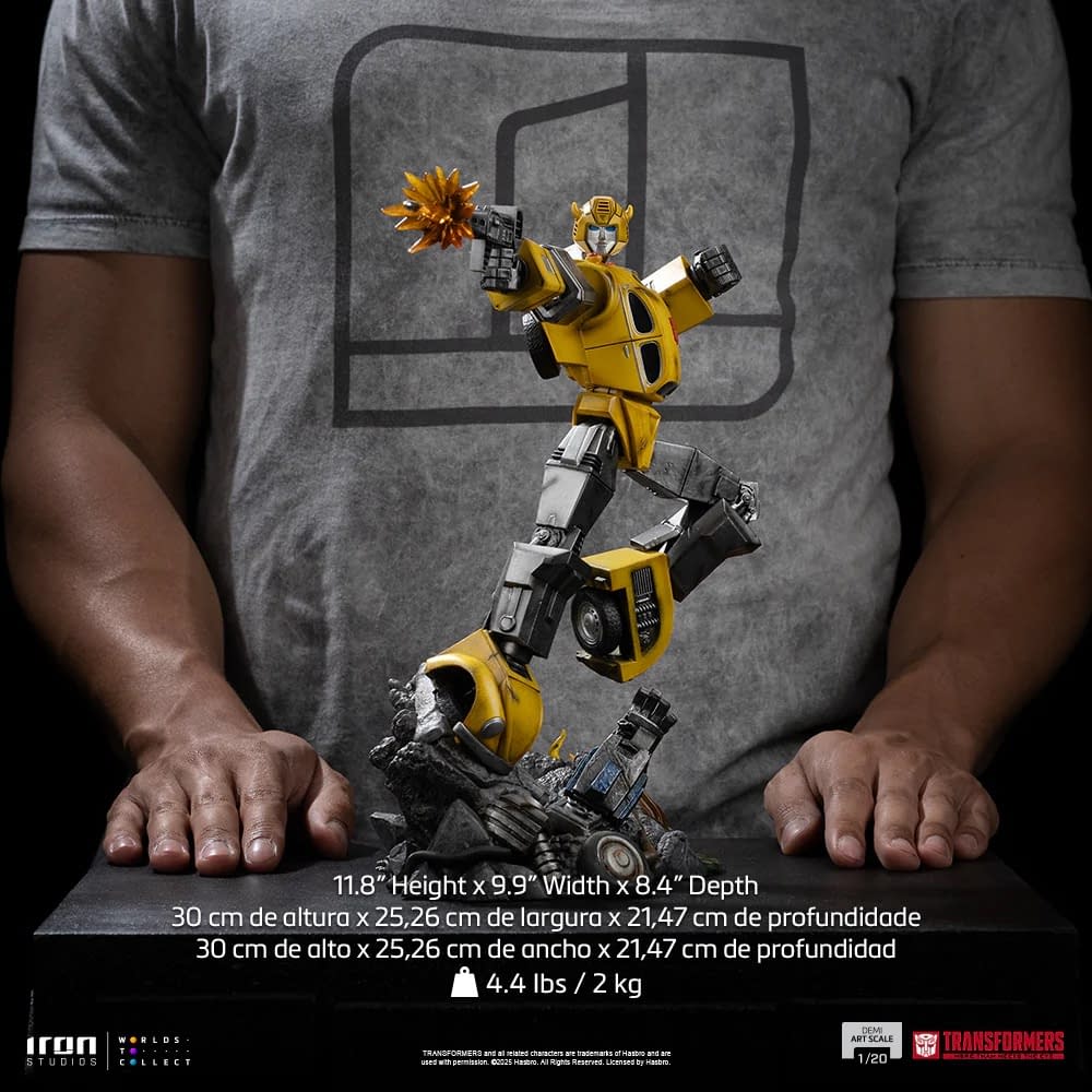 Transformers Bumblebee Roll Out with new 1/20 Iron Studio Statue