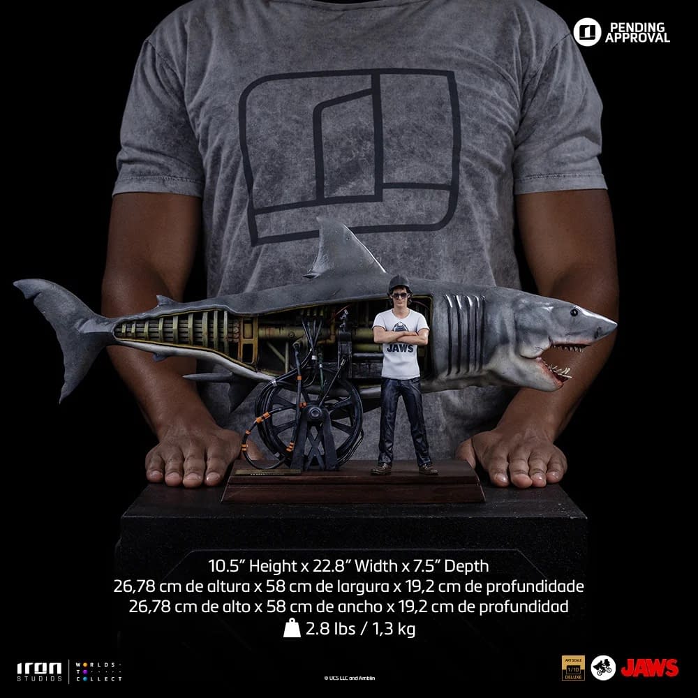 Jaws 50th Anniversary Arrives at Iron Studios with Steven Spielberg