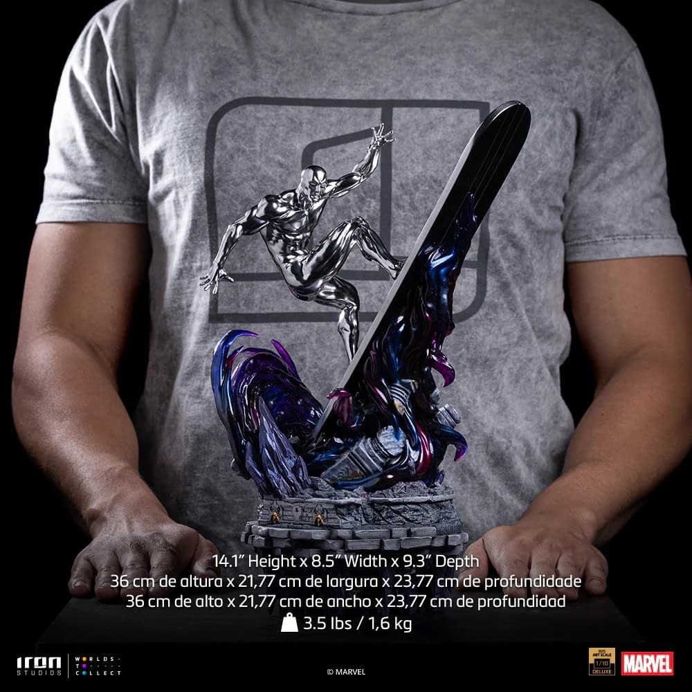 The Silver Surfer Takes Flight with New Iron Studios Marvel Statue