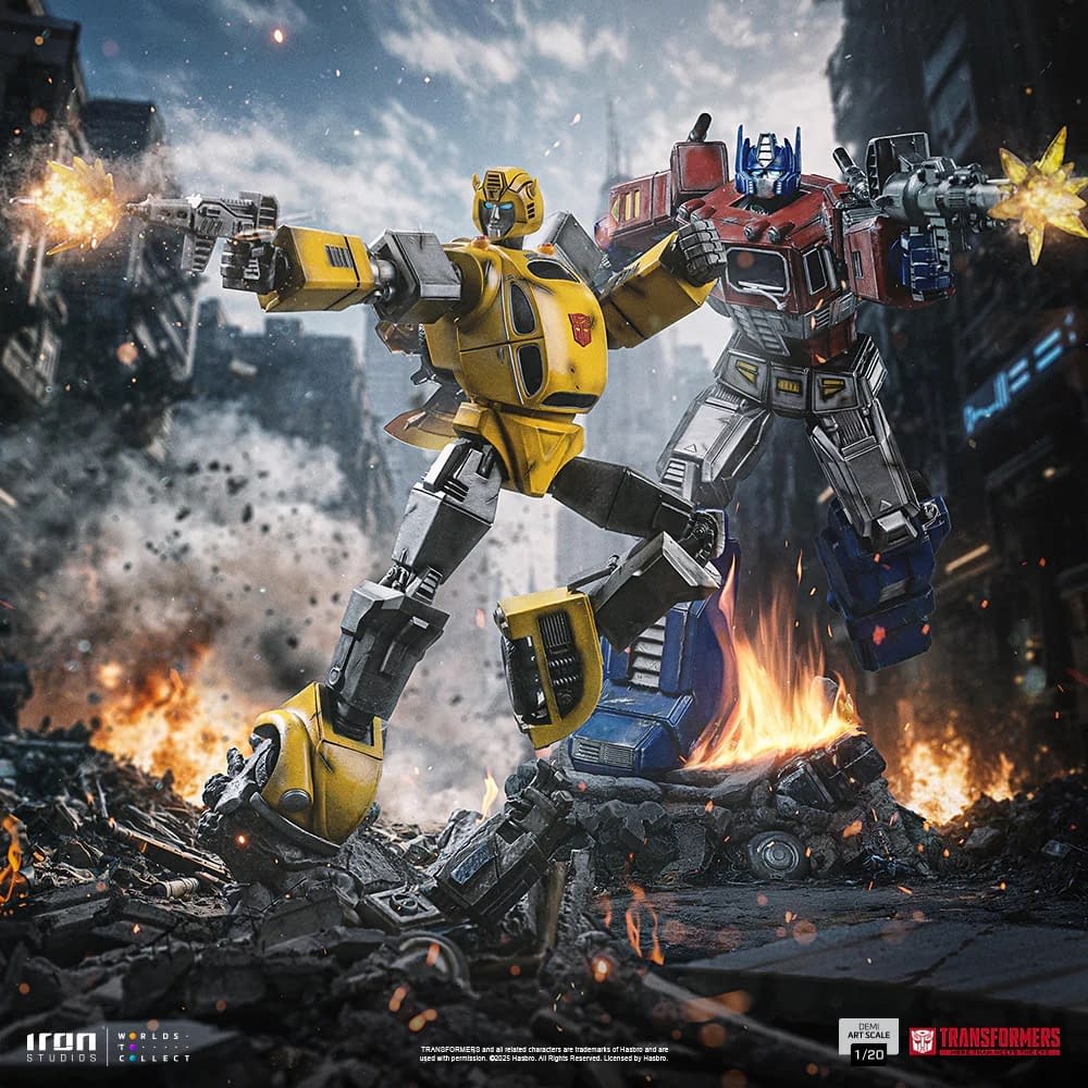 Transformers Bumblebee Roll Out with new 1/20 Iron Studio Statue