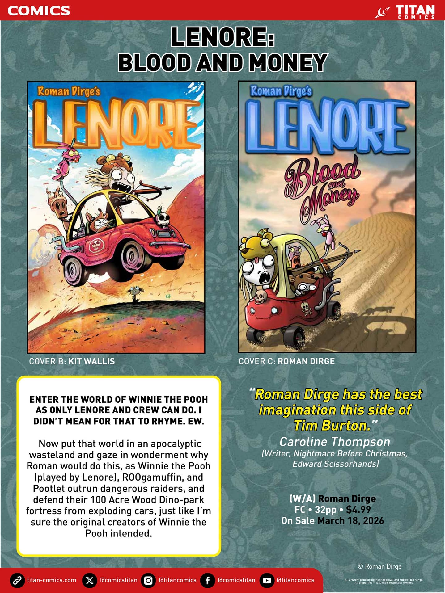 Titan March 2026 Solicits