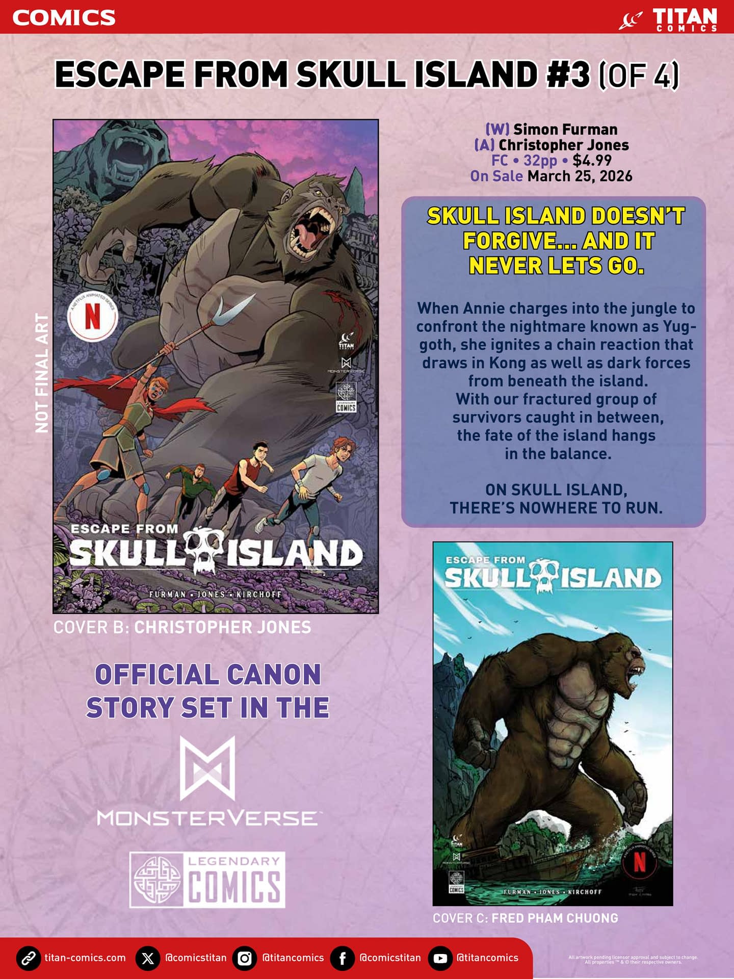 Titan March 2026 Solicits