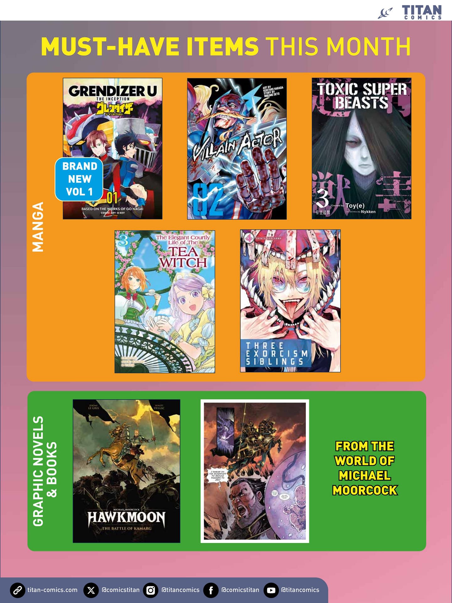 Titan March 2026 Solicits