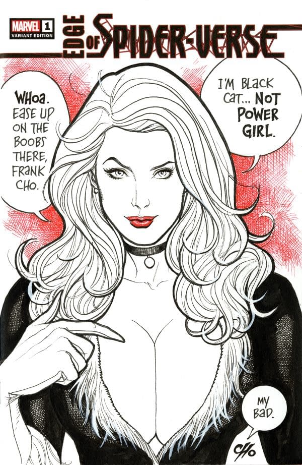 Frank Cho Outrage With Rogue, Wonder Woman, Black Cat And Poison Ivy