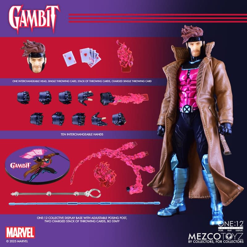 Mezco Toyz Reissues One:12 Collective Marvel Comics Gambit Figure