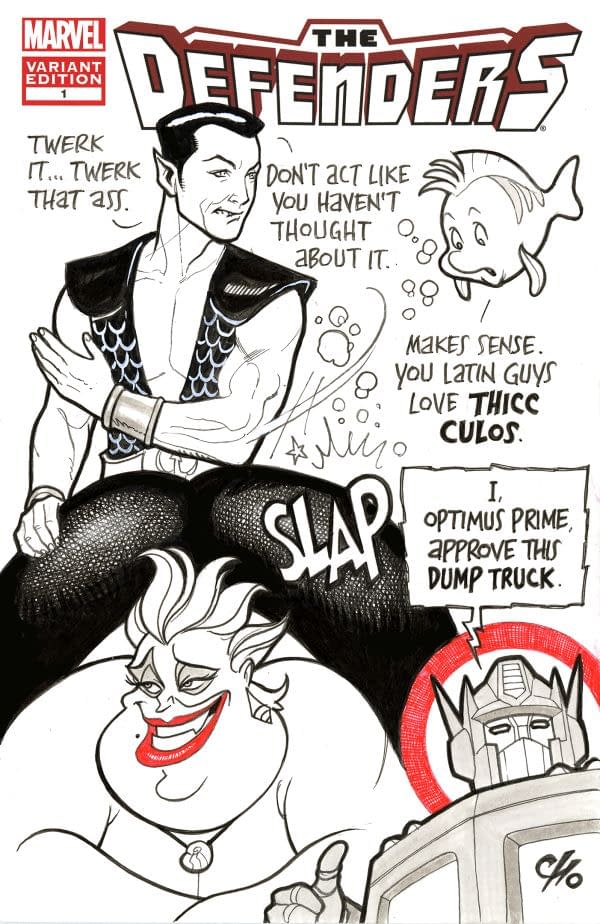 Frank Cho Outrage With Rogue, Wonder Woman, Black Cat And Poison Ivy