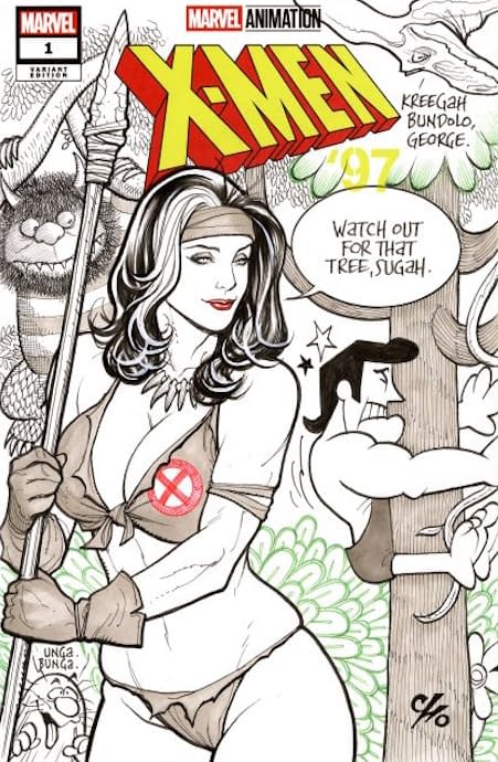 Frank Cho Outrage With Rogue, Wonder Woman, Black Cat And Poison Ivy