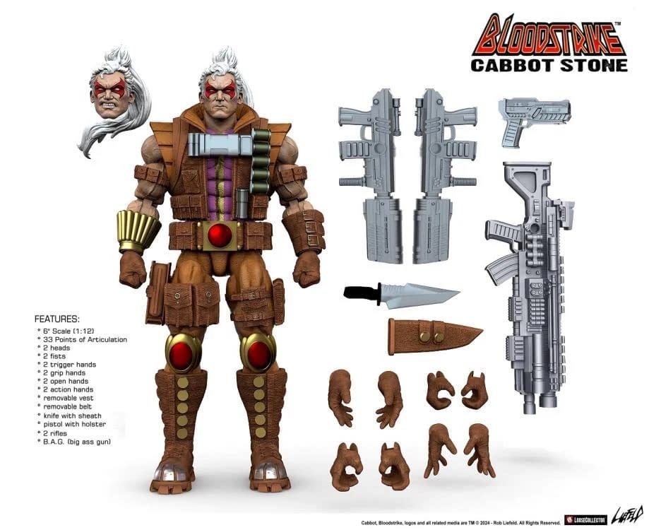 LooseCollector Unveils Rob Liefeld's Bloodstrike Cabbot Stone Figure