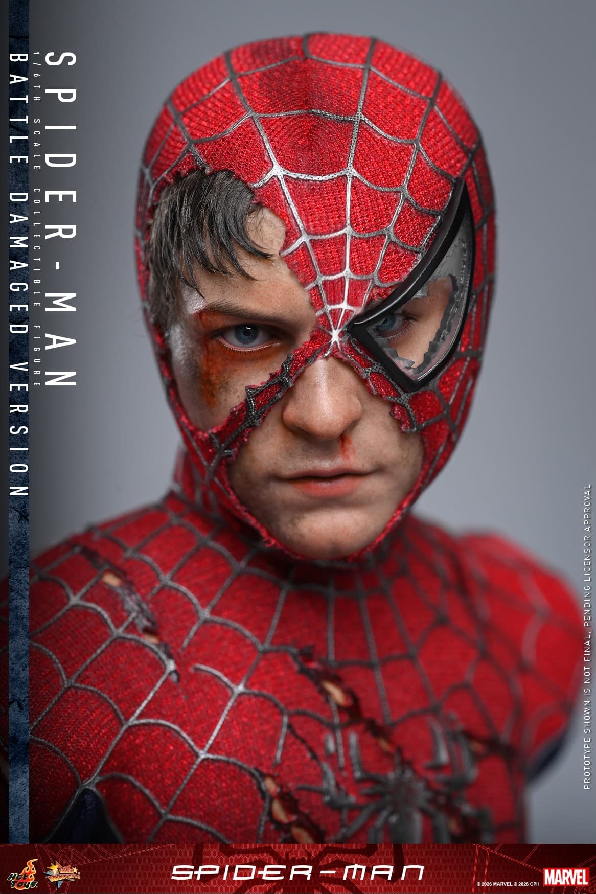 New Spider-Man (Battle Damaged Version) Hot Toys 1/6 Figure Revealed