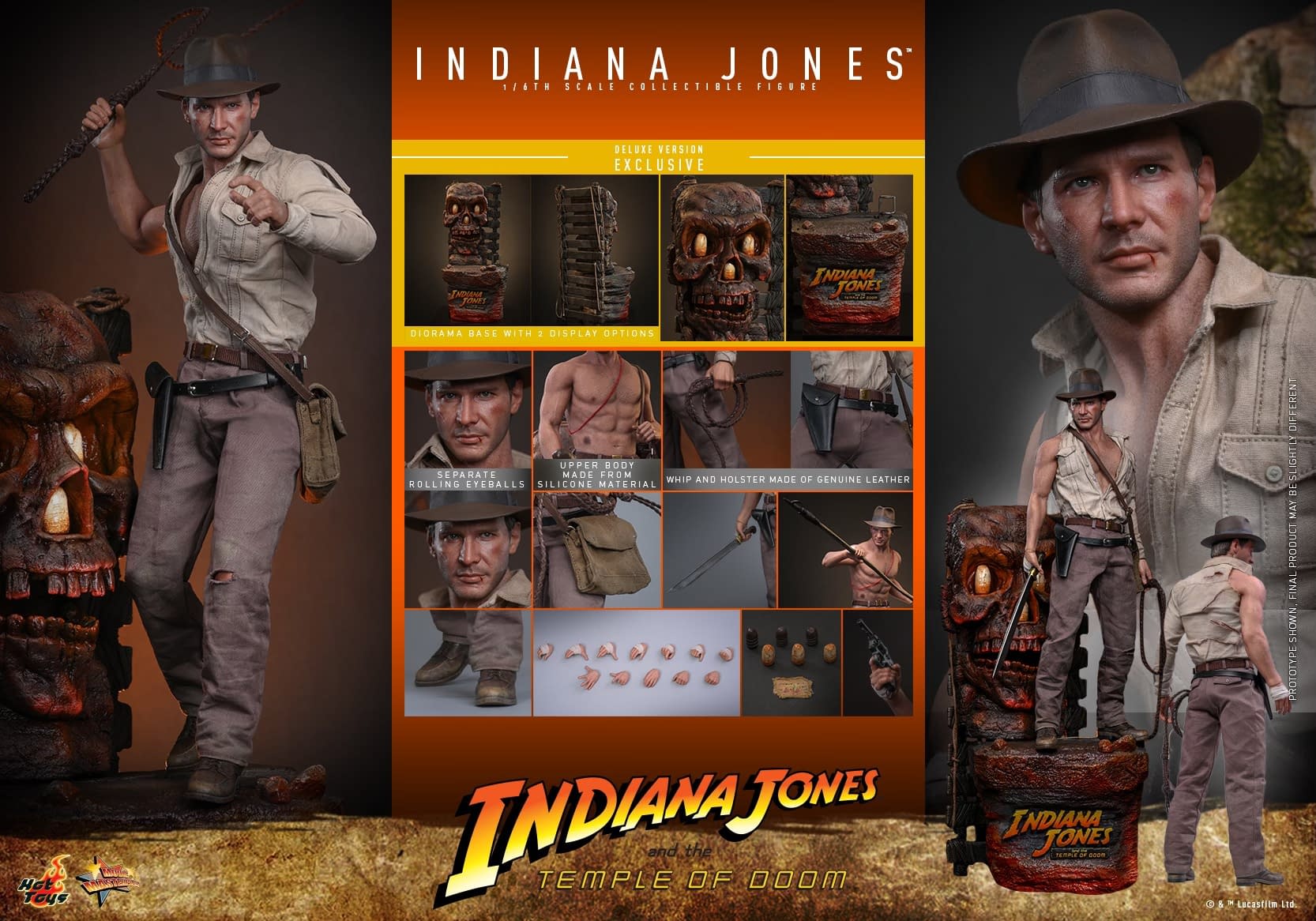 Indiana Jones Goes Deluxe with New Temple of Doom 1/6 Figure