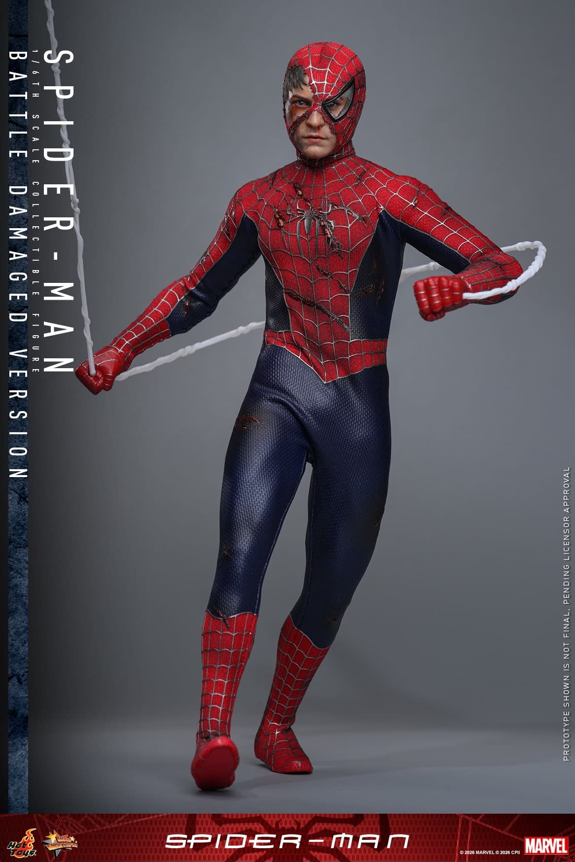 New Spider-Man (Battle Damaged Version) Hot Toys 1/6 Figure Revealed