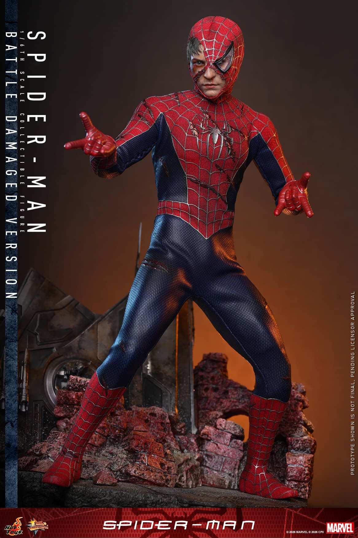 New Spider-Man (Battle Damaged Version) Hot Toys 1/6 Figure Revealed