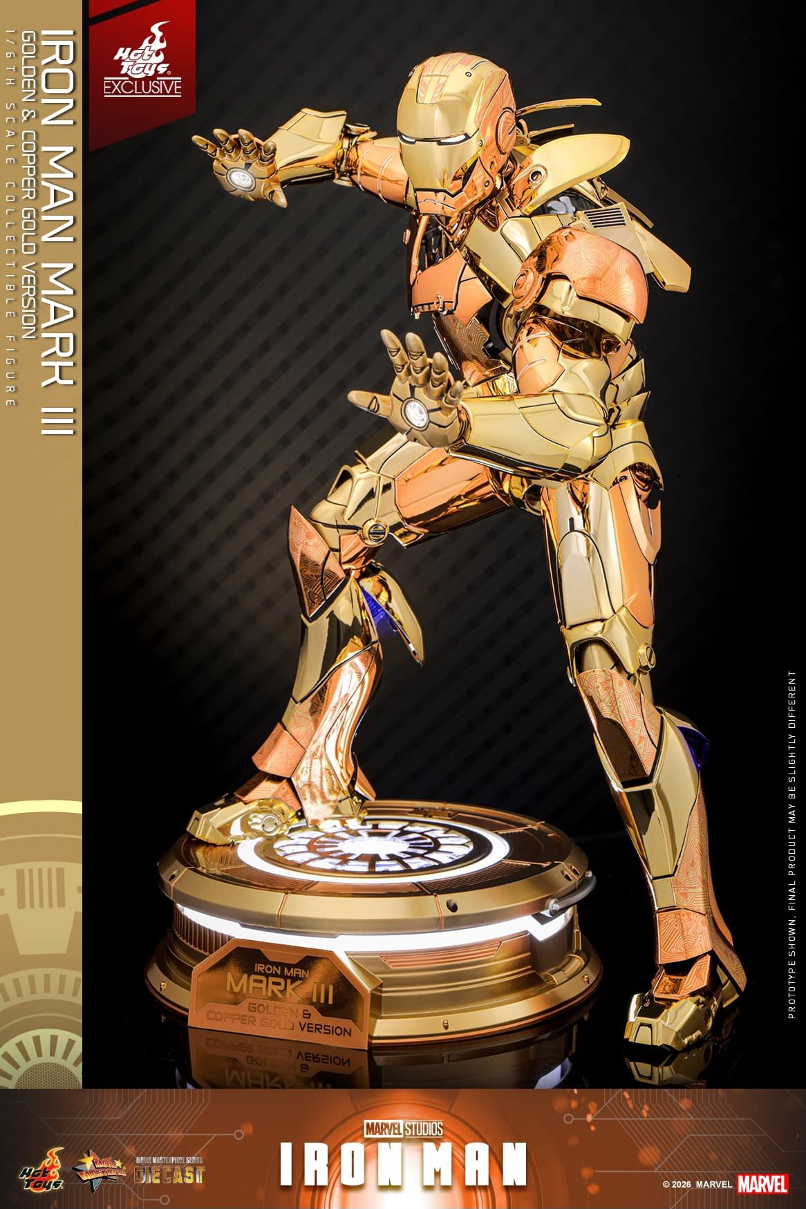 Limited Edition Golden & Copper Gold Iron Man Debuts from Hot Toys