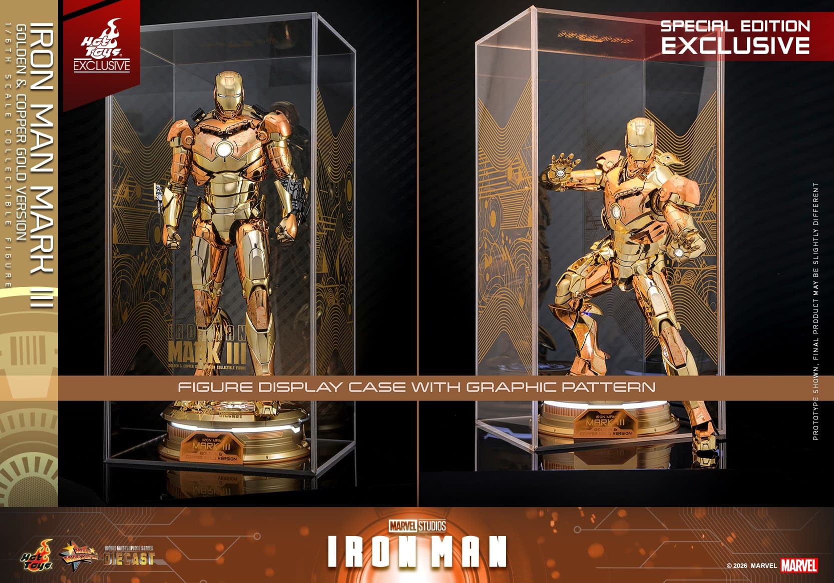 Limited Edition Golden & Copper Gold Iron Man Debuts from Hot Toys