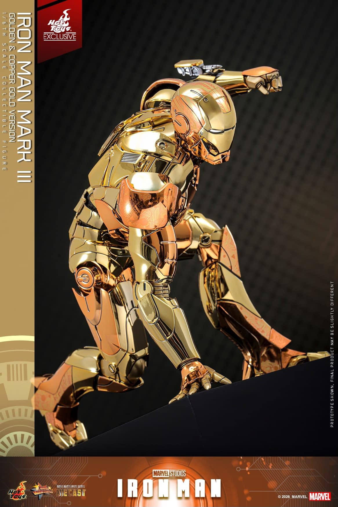 Limited Edition Golden & Copper Gold Iron Man Debuts from Hot Toys