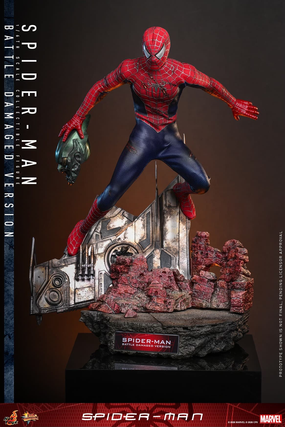 New Spider-Man (Battle Damaged Version) Hot Toys 1/6 Figure Revealed