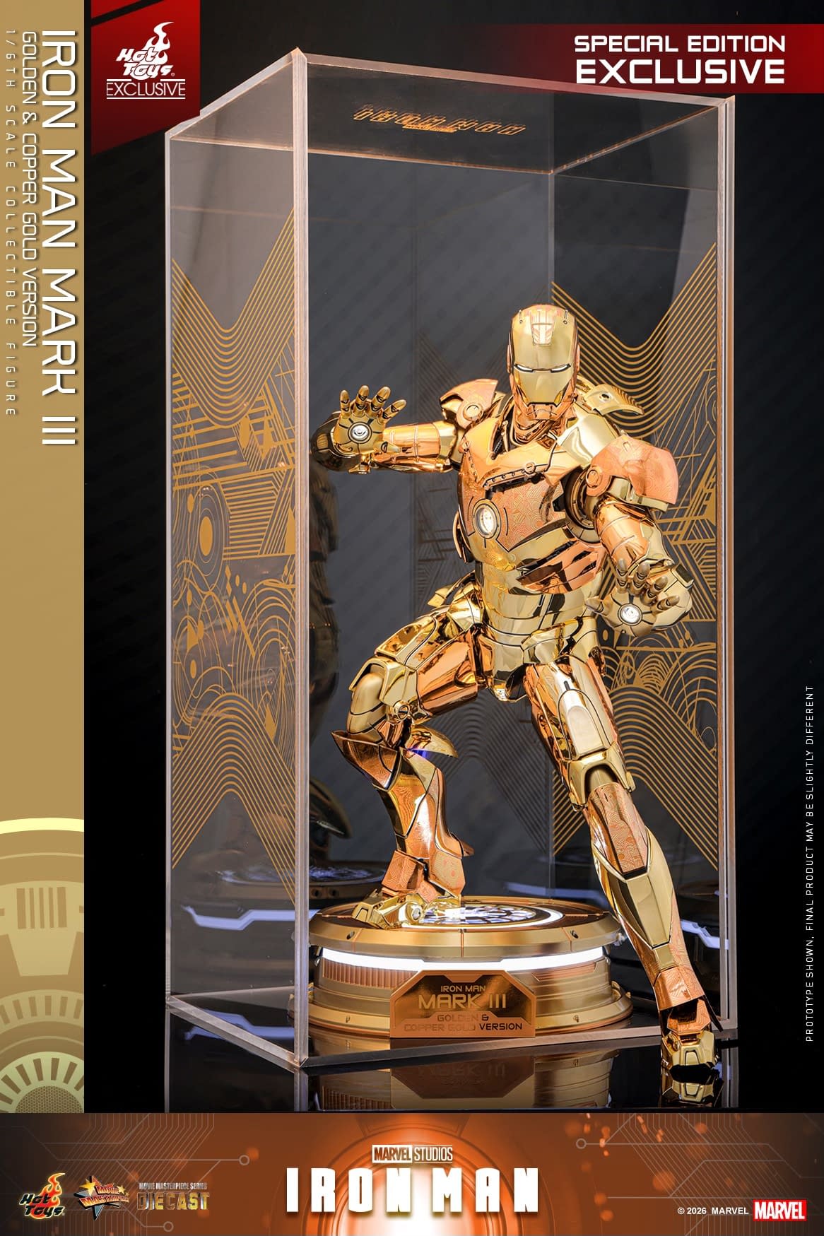 Limited Edition Golden & Copper Gold Iron Man Debuts from Hot Toys