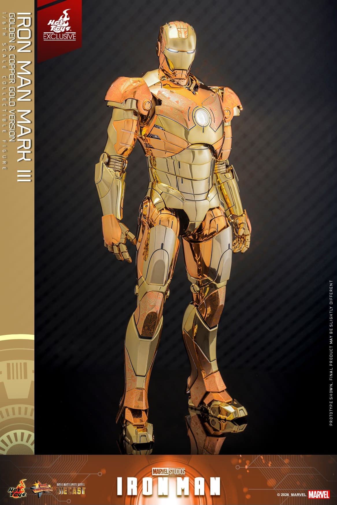 Limited Edition Golden & Copper Gold Iron Man Debuts from Hot Toys