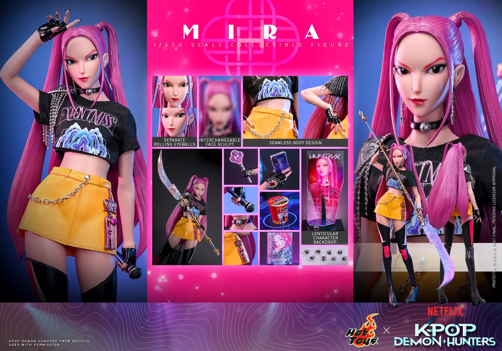 KPop Demon Hunters Mira 1/6 Scale Coming Soon from Hot Toys