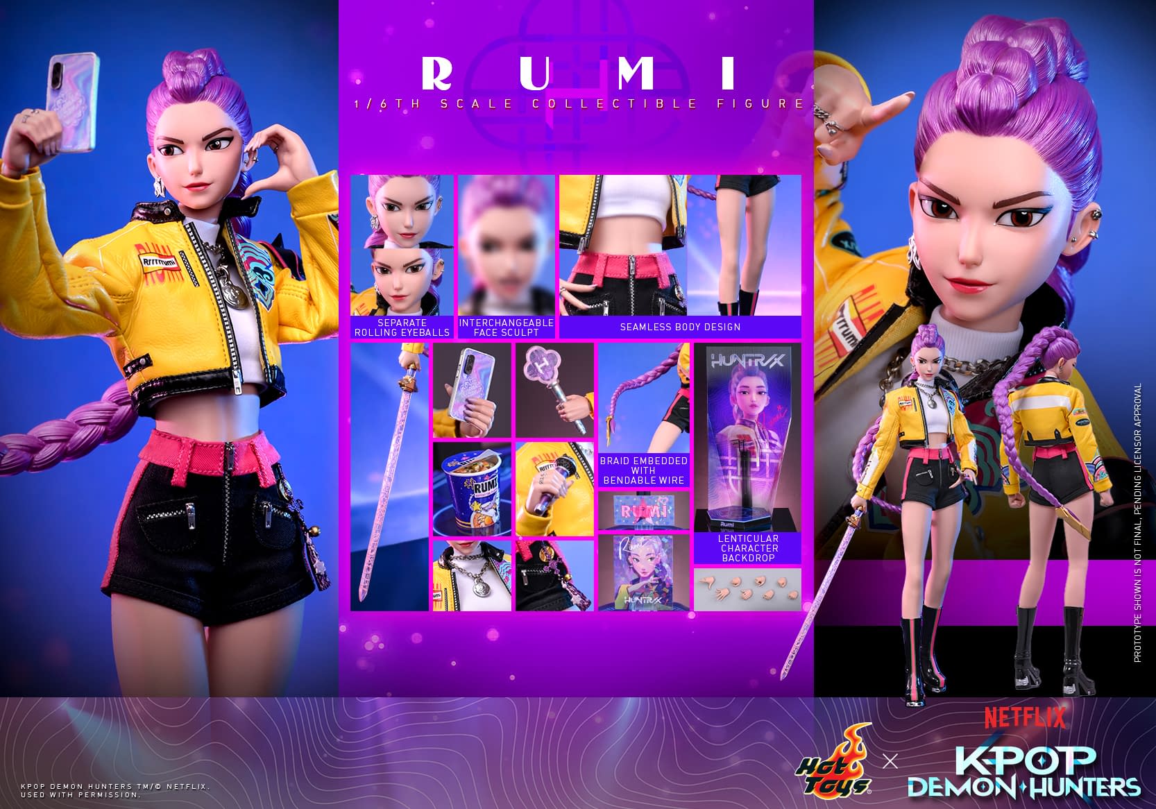 Hot Toys Announces 1/6 Scale Rumi KPop Demon Hunters Figure
