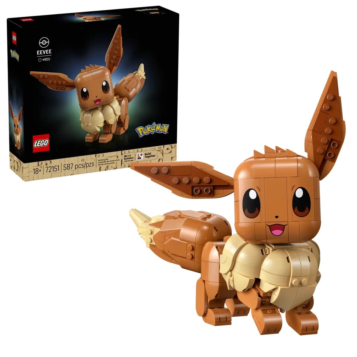 Eevee Comes to LEGO for Their New Pokémon Brick Collection