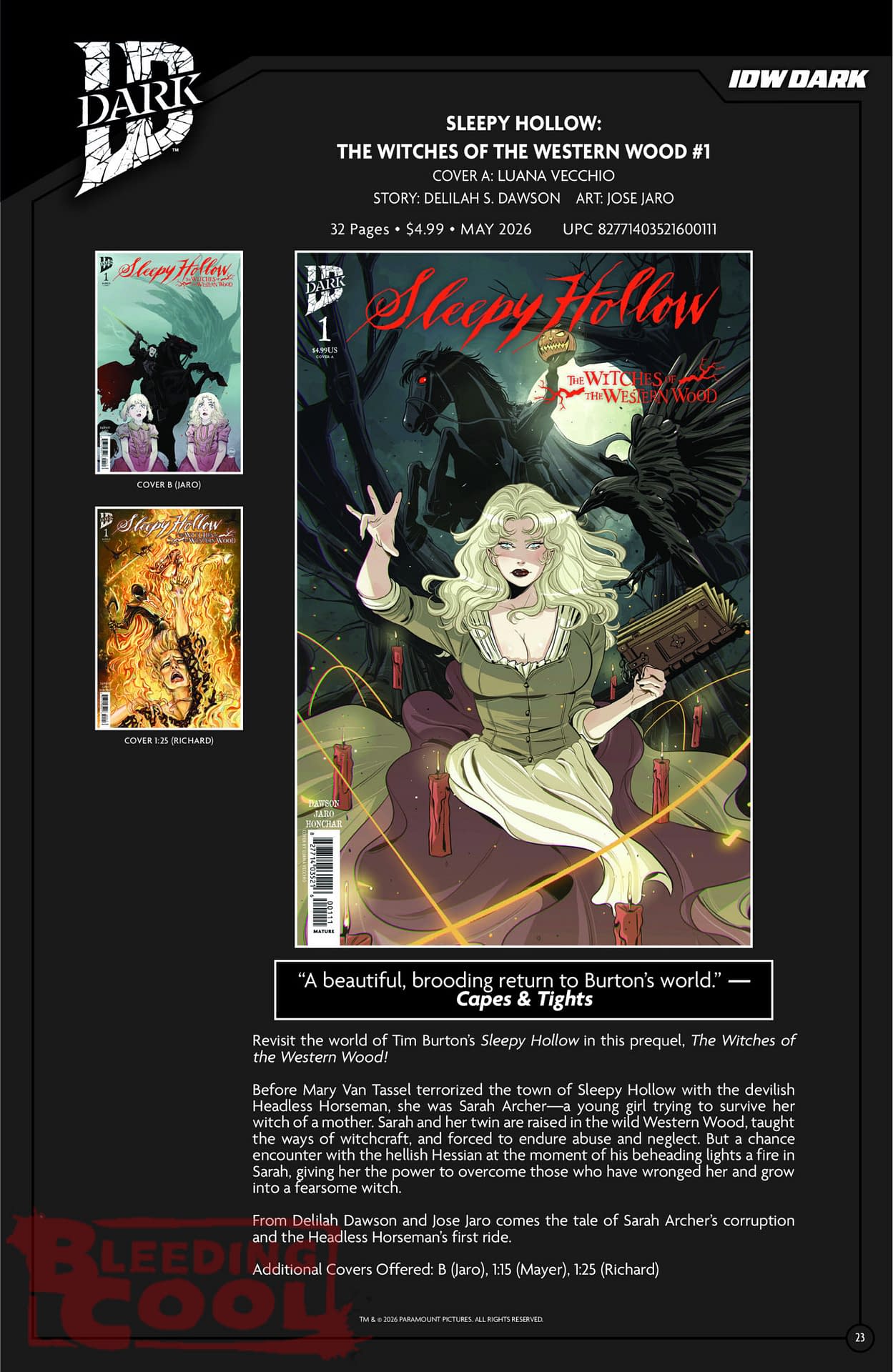 IDW April 2026 Full Solicits