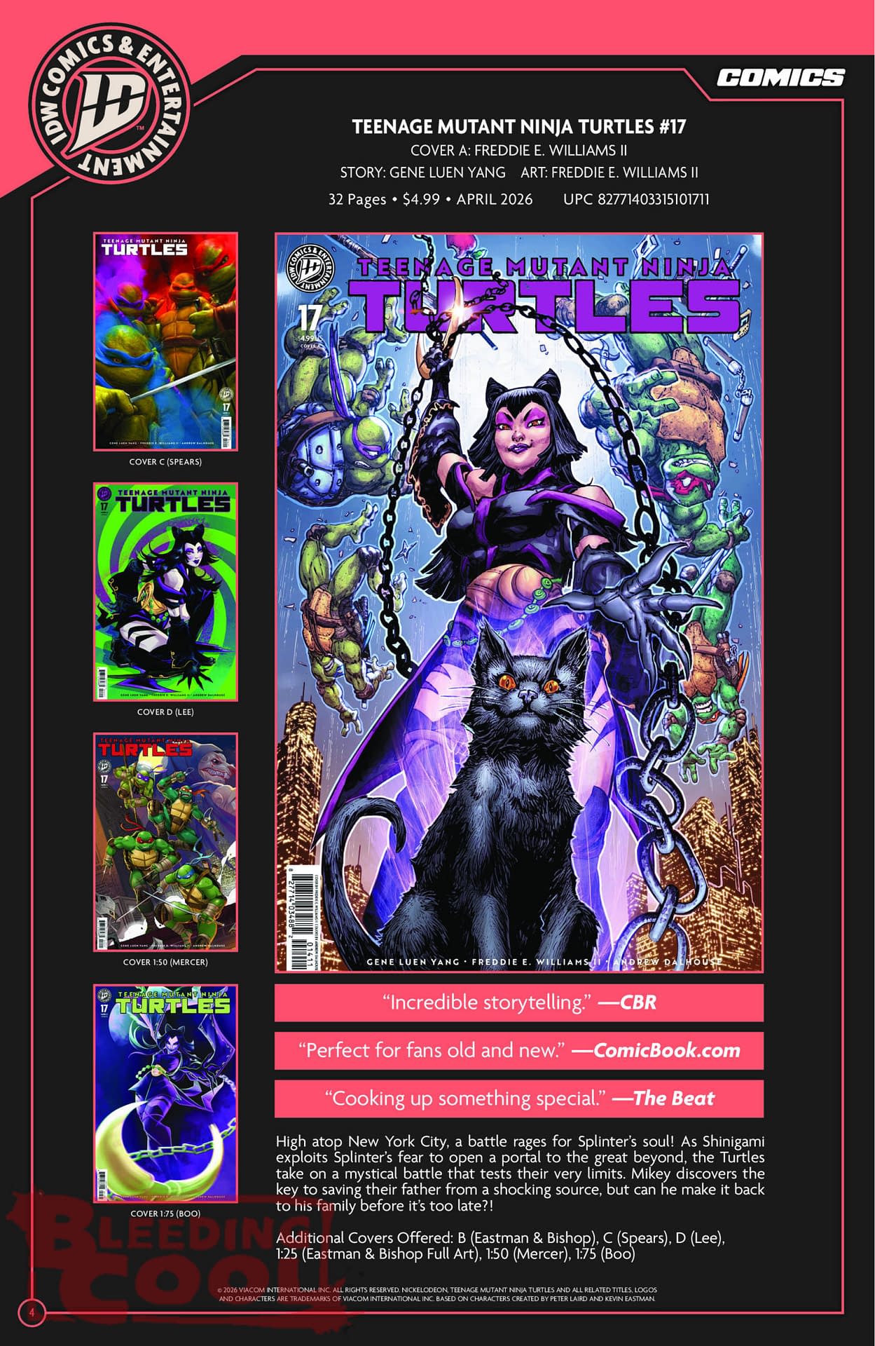 IDW April 2026 Full Solicits